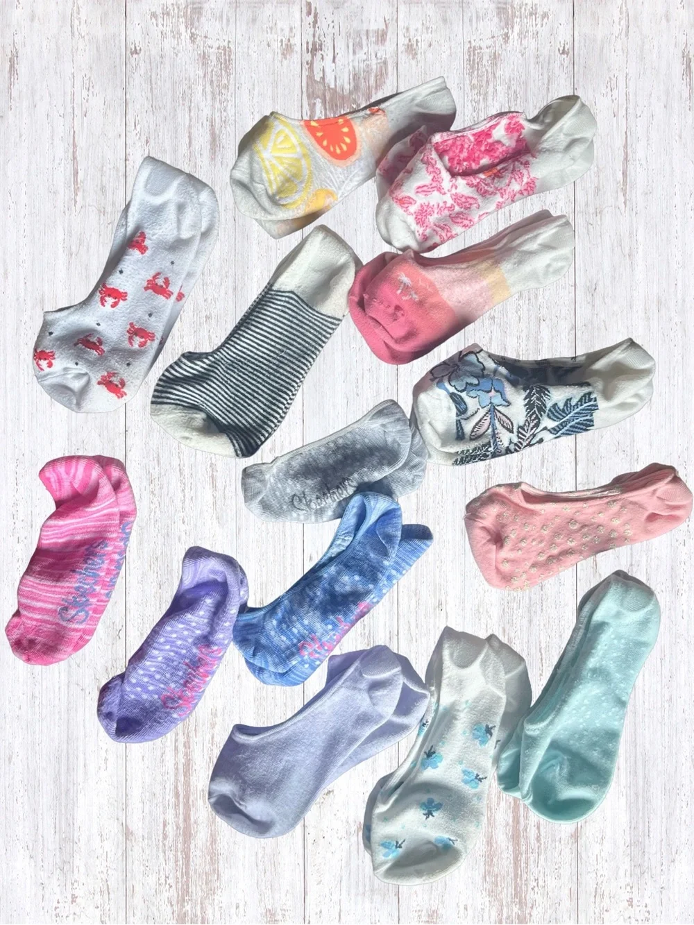 Loft Skechers Women's No Show Ankle Socks 14 Pairs
